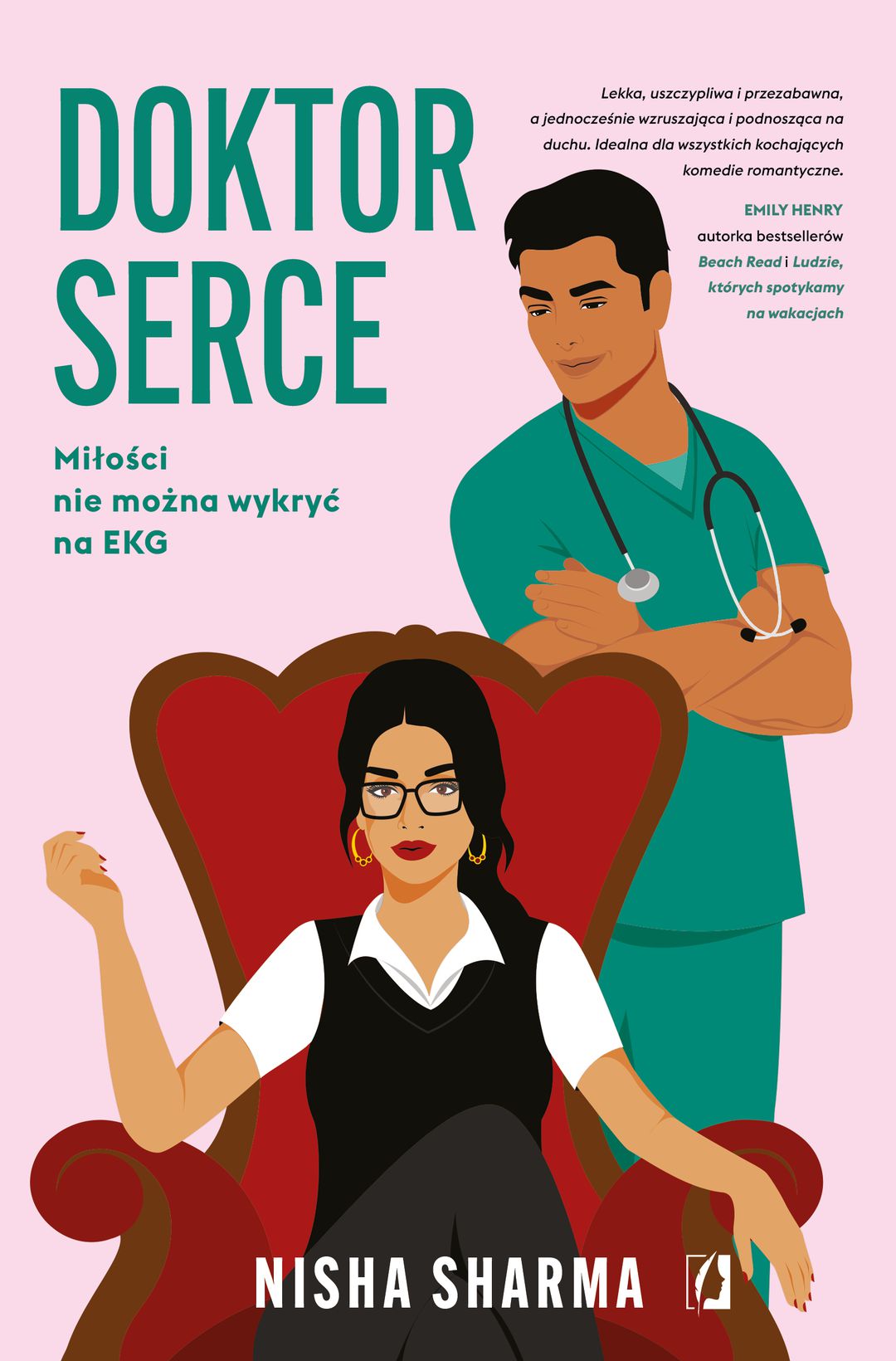 Doktor Serce T.1 / Nisha Sharma - okładka Doktor Serce T.1 / Nisha Sharma - okładka